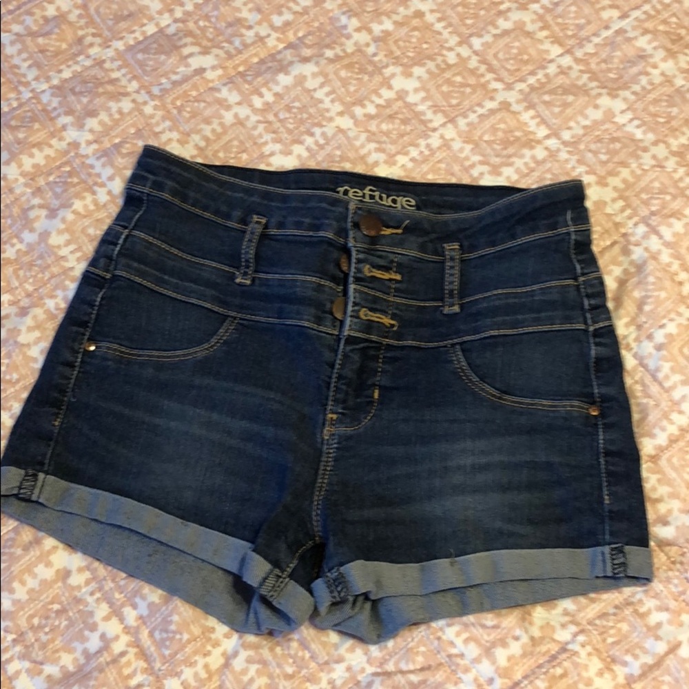 High waisted Jean shorts